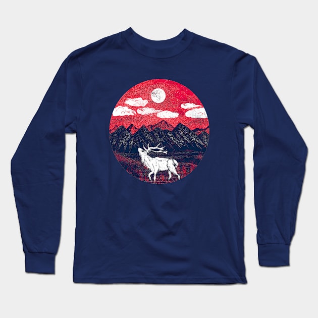 red dawn Long Sleeve T-Shirt by inkzella